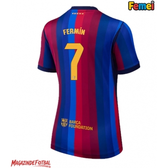 Barcelona Fermin Lopez #7 Tricou Fotbal Replică 2026-27 Femei Acasa